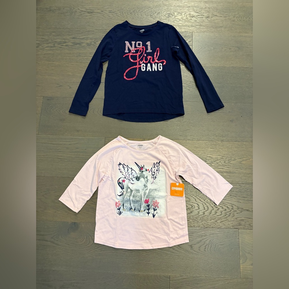 Gymboree girls long sleeve tops sz 10/12 NWT ret $46 each